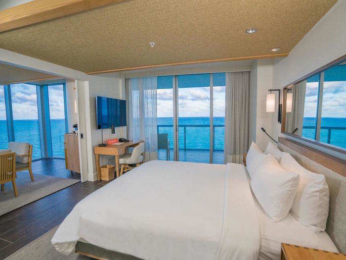 MIAMI: A panoramic beachfront suite at Eden Roc Miami Beach — $489.37.