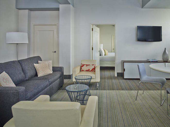 NEW YORK CITY: A two-bedroom suite at the Stewart Hotel NYC — $485.