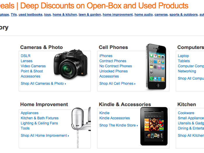 Get a discount on used and returned electronics from Amazon Warehouse