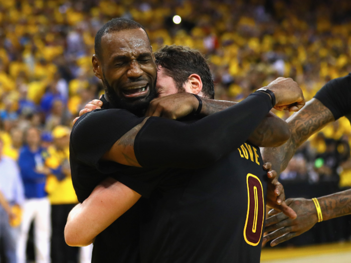 Of course, the Warriors went 73-9 the next year, setting a new NBA record, but they lost to LeBron James and the Cavaliers in the Finals, blowing a 3-1 series lead.