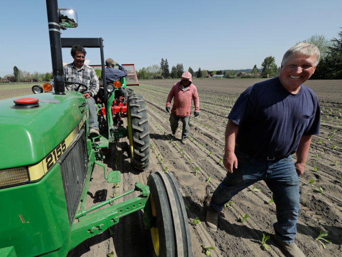 While there are more than 2 million farms across the US, farmers and ranchers make up just 1.3% of the labor force.