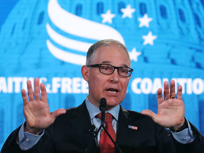 Pruitt also eliminated a previous regulation implemented by Obama requiring coal mine operators to prove they had the ability to clean up pollution, placing the burden of clean-up back on the government.