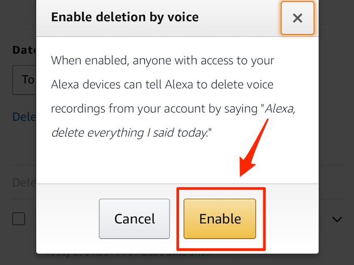 Click "Enable" when prompted.