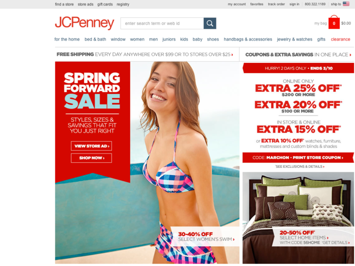 With the dawn of the world wide web in full swing, JCPenney became one of the first retailers to launch an e-commerce website in 1994.