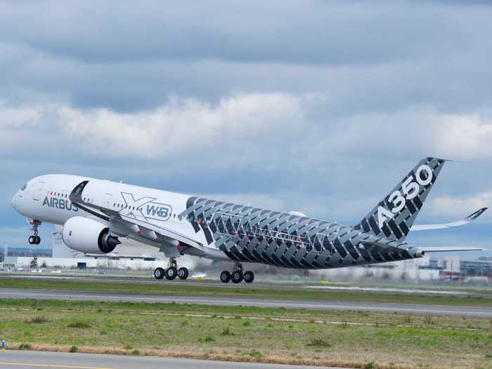 While is widebody fleet will be led by the A350XWB family of jets along with...