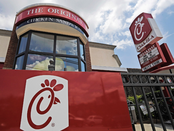 Chick-fil-A reported hourly wages of $8 to $9.