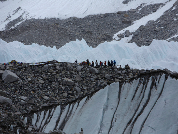 But most climbers prefer the southern route because the climbing isn