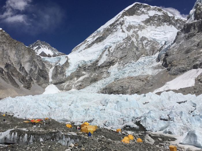 Before attempting to reach the summit, climbers typically spend one to two months at Everest Base Camp, which is higher than nearly every mountain in Europe at 17,600 feet. They make multiple trips up and down the mountain to acclimatize.