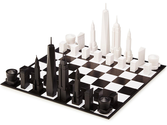 A New York City-inspired chess set