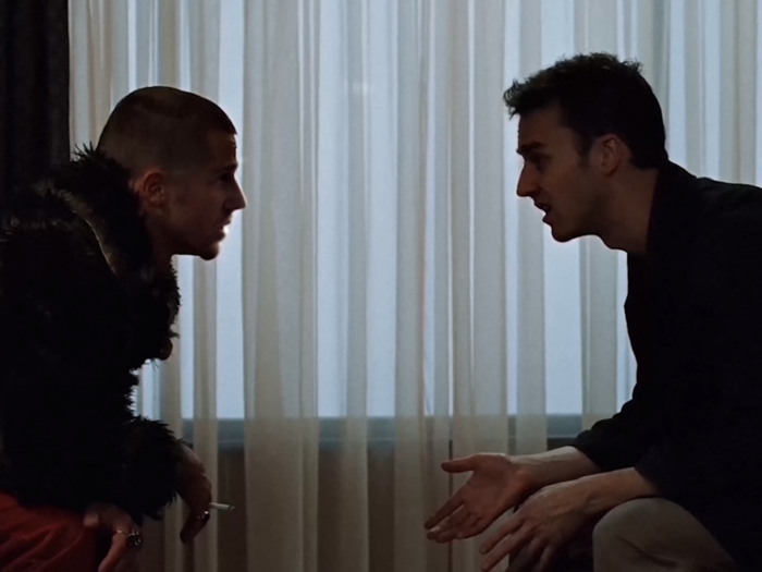 3. The "Fight Club" scenes offer a clearer look at the personality disorder at the center of the movie.