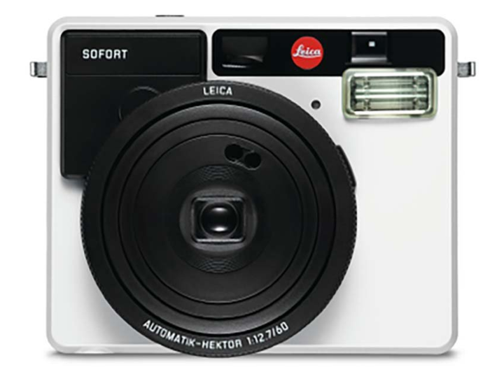 An instant film camera.