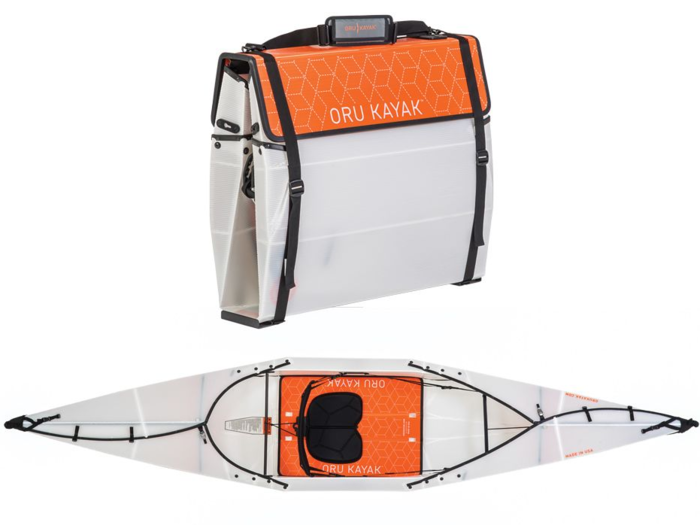 A lightweight, folding kayak.