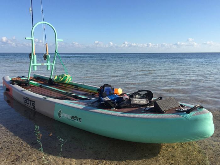 A fisher-friendly inflatable SUP