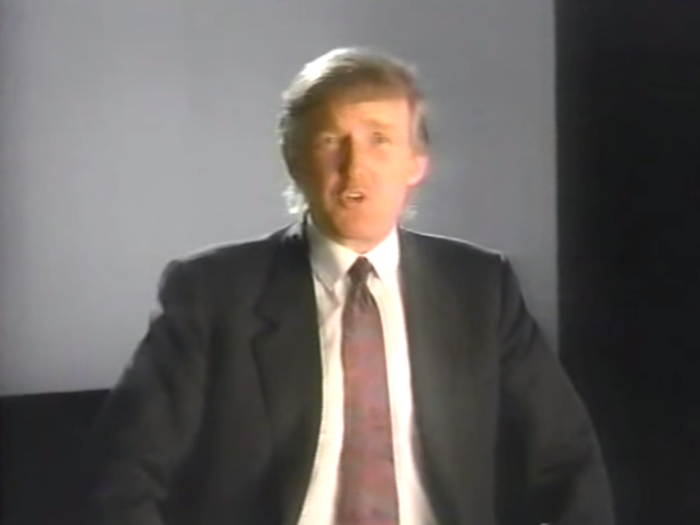 In 1993, Trump appeared in a commercial for Trump