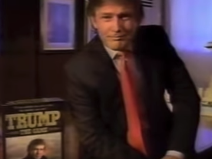 In 1989, Trump released a board game and appeared in a TV commercial promoting it.