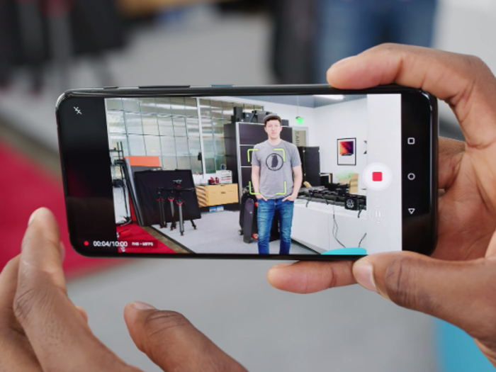 In video mode, the camera system can also work automatically to track your subjects. Just tap your subject on the screen, and the motorized camera can follow your subject.