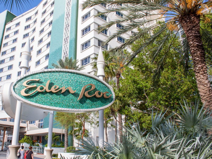 Collins Avenue is home to the famous Eden Roc Hotel.