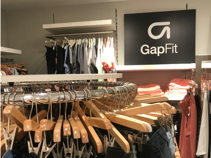 Eventually we found the sale section, butting up against GapFit apparel. This placement also felt confusing.