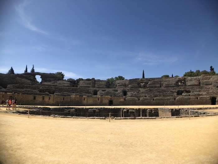 This is the Itálica Amphitheatre, photographed using the Revolver wide-angle lens.