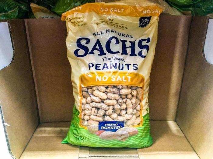 FIVE-POUND BAG OF PEANUTS: This supersized sack of nuts is definitely not meant to be eaten all at once.