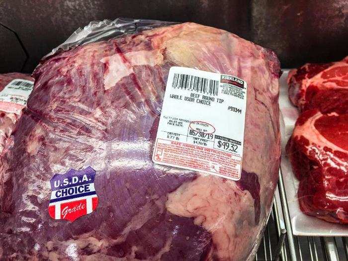 12-POUND BEEF ROUND TIP: This beefy beast has me wondering whether the average Costco shopper just has an industrial-size oven at home.