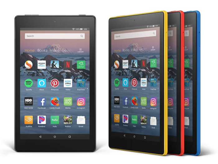 The Amazon Fire HD 8 tablet