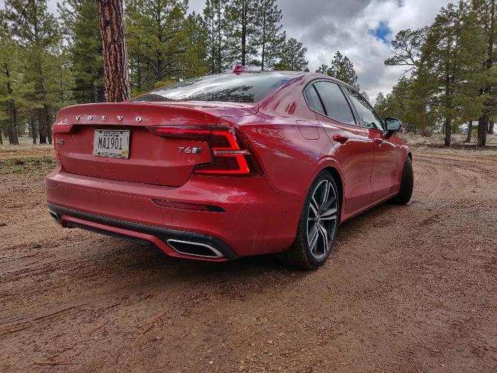 Out back, the S60 is less eye-catching, but still very stylish and attractive.