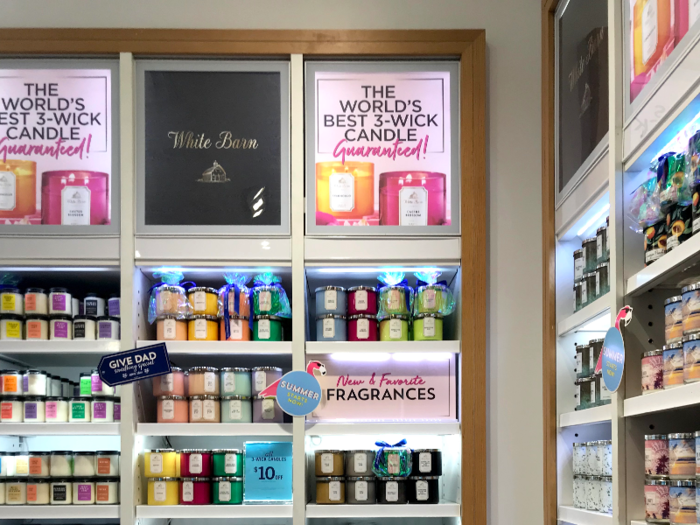 In recent years, Bath & Body Works has found particular success with its White Barn Shop concept, which focuses on candles and air fresheners.