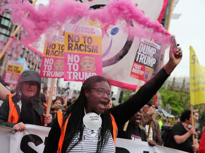 Stephanie Onamade, a student protest leader with the "Stand up to Racism" group, told CBS News that the demonstration might be less fiery than last year