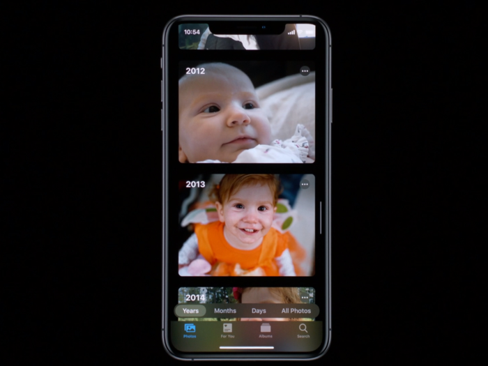 The years album in the Photos app on iOS 13 can automatically change the thumbnail for each year for certain events to give you a year-over-year view of how something — or someone — has changed.