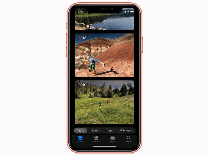 Photos in iOS 13 will also intelligently organize your photos by days, months, and years so you can find them more easily.