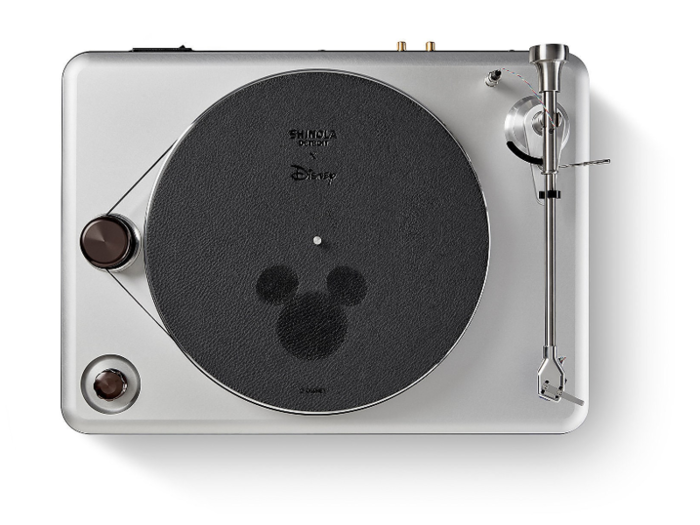 A Mickey-adorned record player