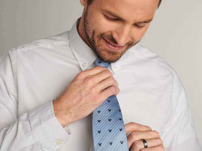 A Mickey Mouse-printed tie