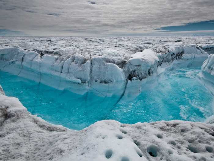 Warming surface and ocean temperatures are causing Greenland