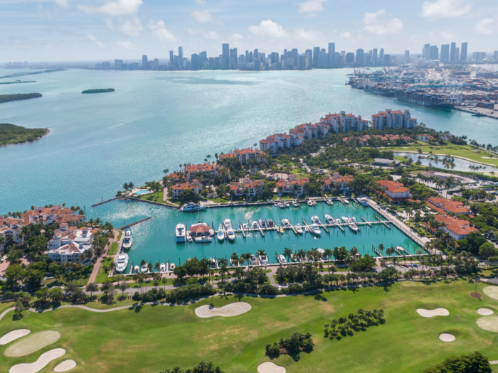 Fisher Island residents have access to luxurious amenities including two private marinas and private beaches with sand imported from the Bahamas ...