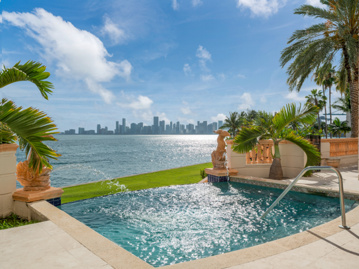 The condo is one of just a few select residences that have a private infinity pool.