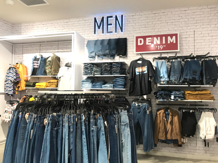 Forever 21 has also sold menswear since 2006.