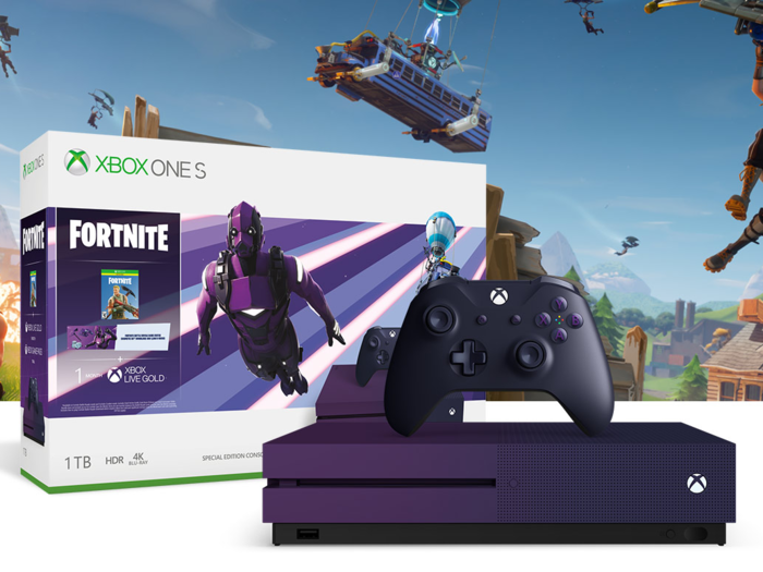 All Xbox One S Bundles are $50 off too, including this new "Fortnite" bundle with a purple Xbox One.