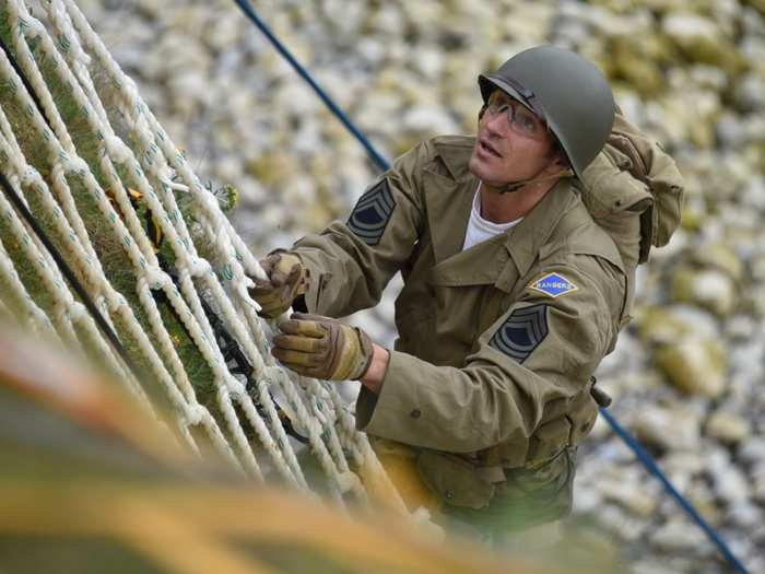 "The Rangers looked up and saw the enemy soldiers at the edge of the cliffs, shooting down at them with machine guns and throwing grenades. And the American Rangers began to climb," President Ronald Reagan said in a memorable speech commemorating the 40th anniversary of the assault.