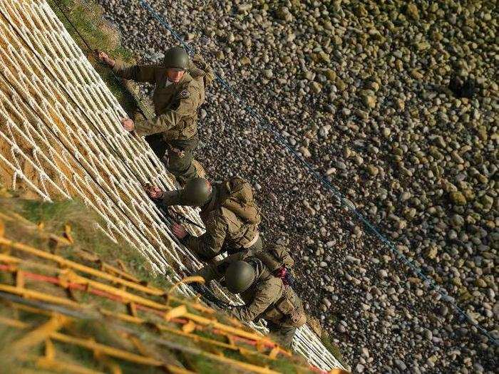 On June 5, 2019, Around 100 US Rangers from the 75th Ranger Regiment donned WWII uniforms and scaled the cliffs (without the hassle of enemy fire) to honor their predecessors, who did the unthinkable with odds stacked against them.