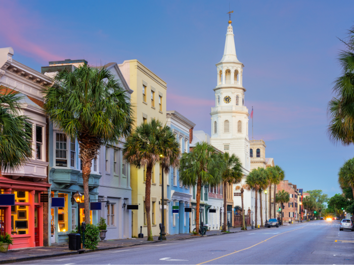 8. South Carolina — Charleston was hailed as a "millennial magnet" by USA Today because of its start-up economy and arts and restaurant scene.