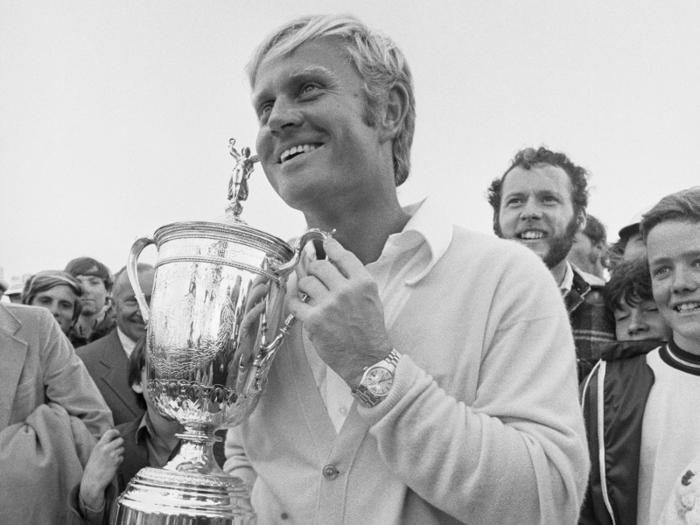 Jack Nicklaus won the tournament with a miracle shot.