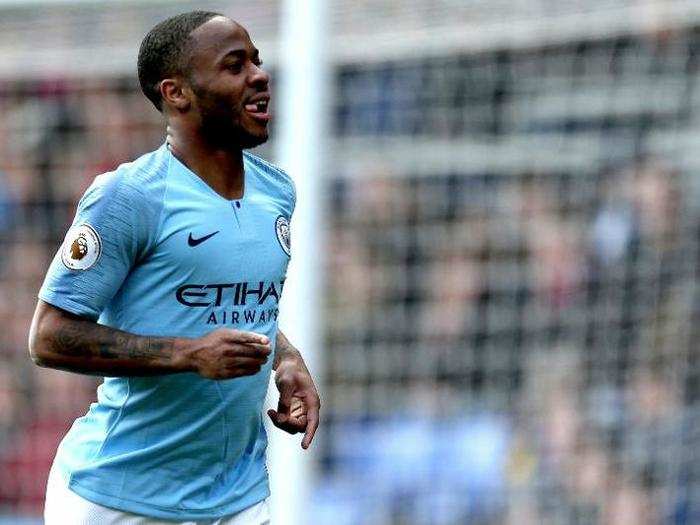 =T9: Manchester City forward Raheem Sterling is worth $137 million.