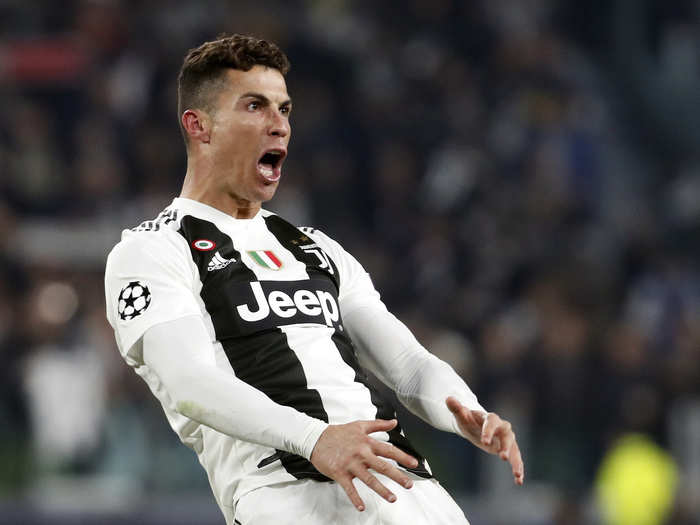 =T16: Juventus striker Cristiano Ronaldo is worth $103 million.