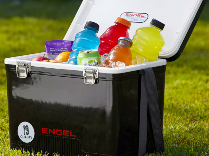 An outdoor adventure-ready cooler