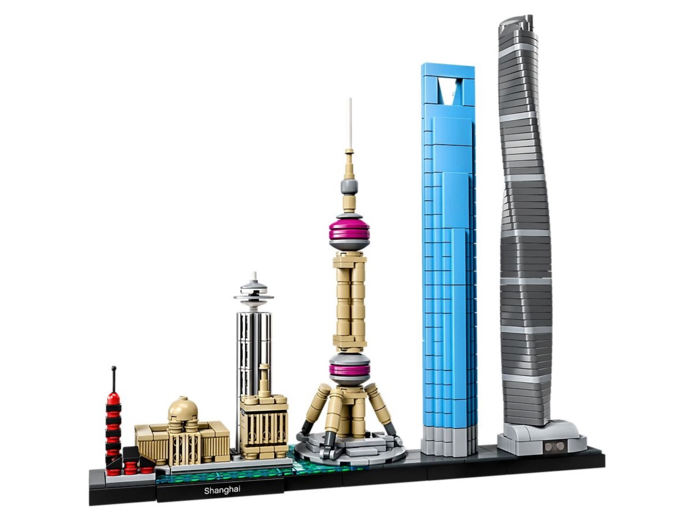 A skyline of Shanghai