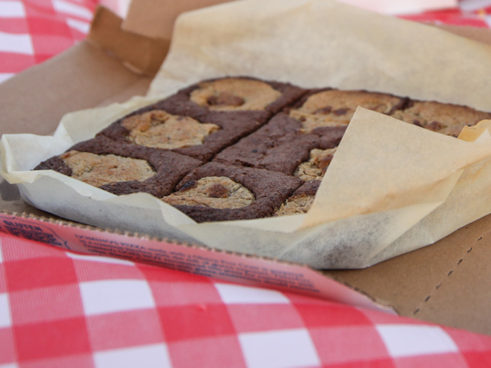 And last but certainly not least, we turned to our chocolate desserts: the Papa John