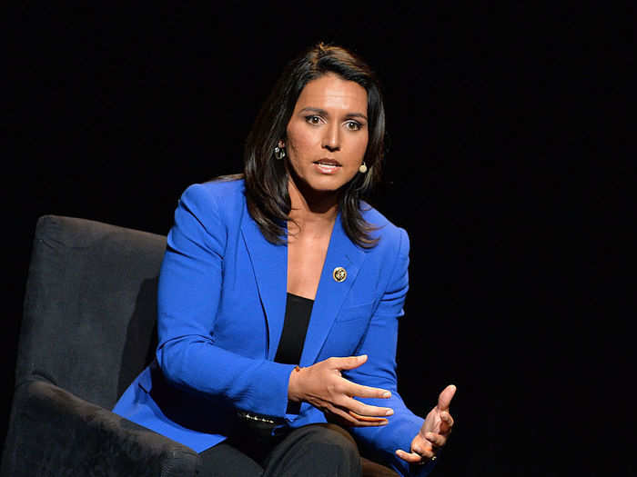 Rep. Tulsi Gabbard of Hawaii was a co-sponsor of the version of Sanders