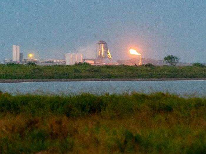 Their house is about 1.8 miles away from the launchpad. The roar of the single Raptor engine was so loud that it shook the walls and knocked off part of a window treatment.