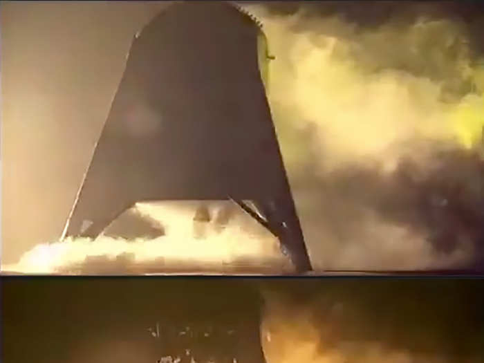 The company "hopped" the Starhopper for the first time on April 3, sending it just a couple of feet off the launch pad. It launched again on April 6, going even higher.